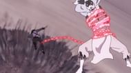 Sasuke right after using Amenotejikara during the Momoshiki fight in 'Boruto' (Image via Studio Pierrot)
